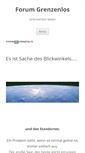 Mobile Screenshot of grenzen-los.de